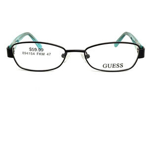 Guess Kids Eyeglasses Frames GU9092 BLK Black Blue Rectangle 47-16-130 H19302